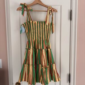 NWT Hill House The Ribbon Charlotte Nap Dress, Rockhouse Stripe sz M